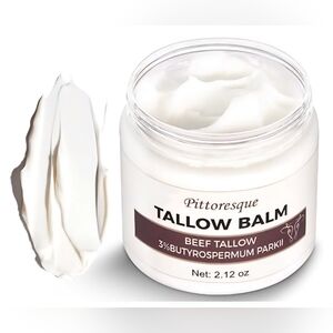Pittoresque Beef Tallow,Nourishing‎ Tallow Balm 2.12oz Rich Moisturizer for Face